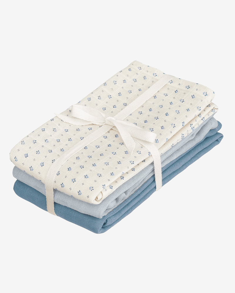 Gulpekluter Musselin 3pk - Økologisk | Gasskluter 70x70