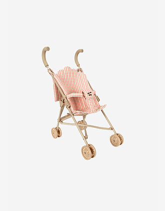 Dukkevogn med Dukke og Smokk - Gavesett | Poppy Doll Stroller