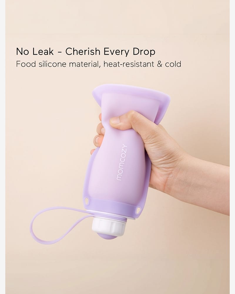 Momcozy Gjenbrukbare melkeposer i silikon, 5 stk