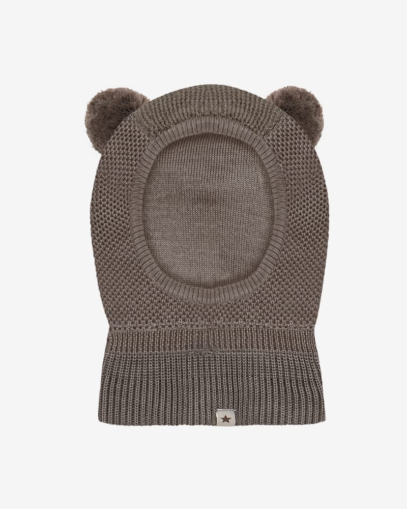 Balaclava Ull 2-Lags m/ Vindstopper | Windstopp Pompoms