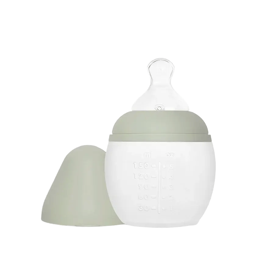 Tåteflaske i Silikon 150ml | Biberon, Grønn - Wise Sage