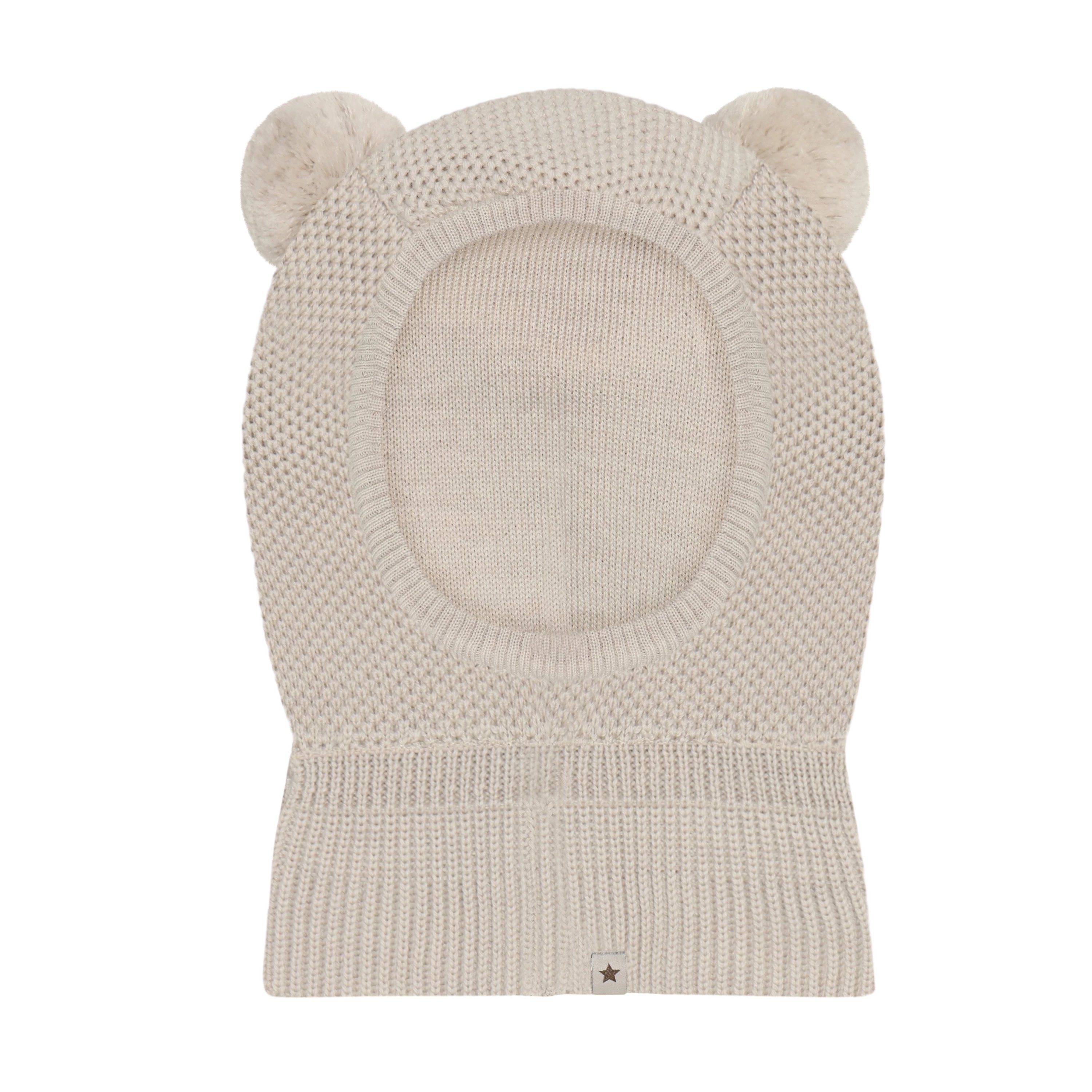 Balaclava Ull 2-Lags m/ Vindstopper | Windstopp Pompoms