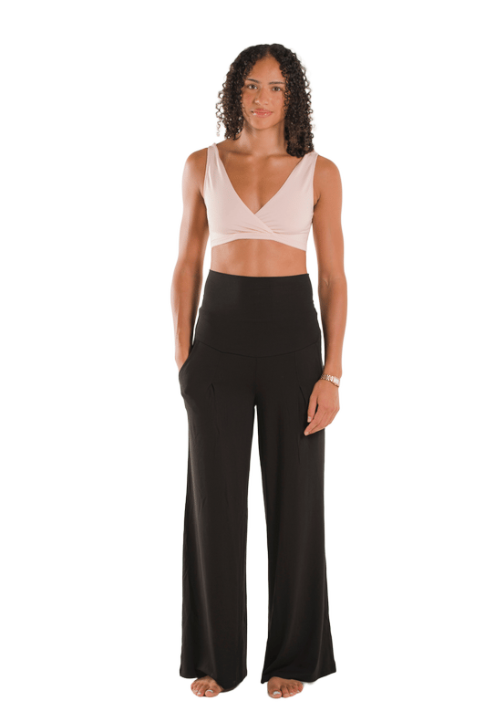 Gravidbukse – Avslappet passform | Maternity wide leg soft pant, Svart