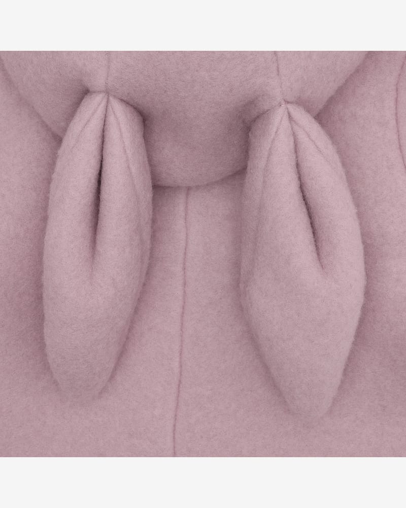 Ulldress i ullfleece med Kaninører- Varm, 100% Merino | Pram Suit Ears Wool Fleece
