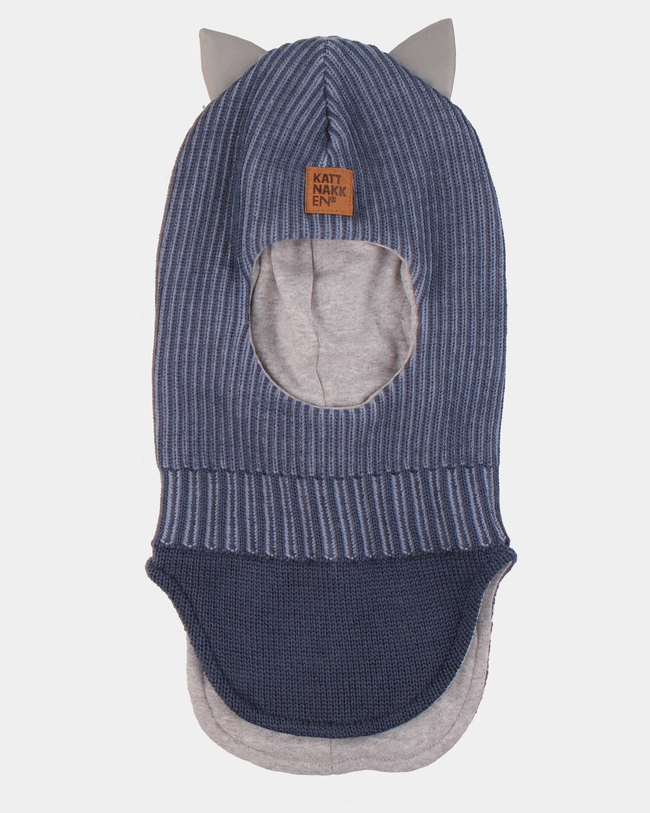 Balaclava Ull m/ Refleks, Vindstopper og Bomullsjersey fôr, Midnatt