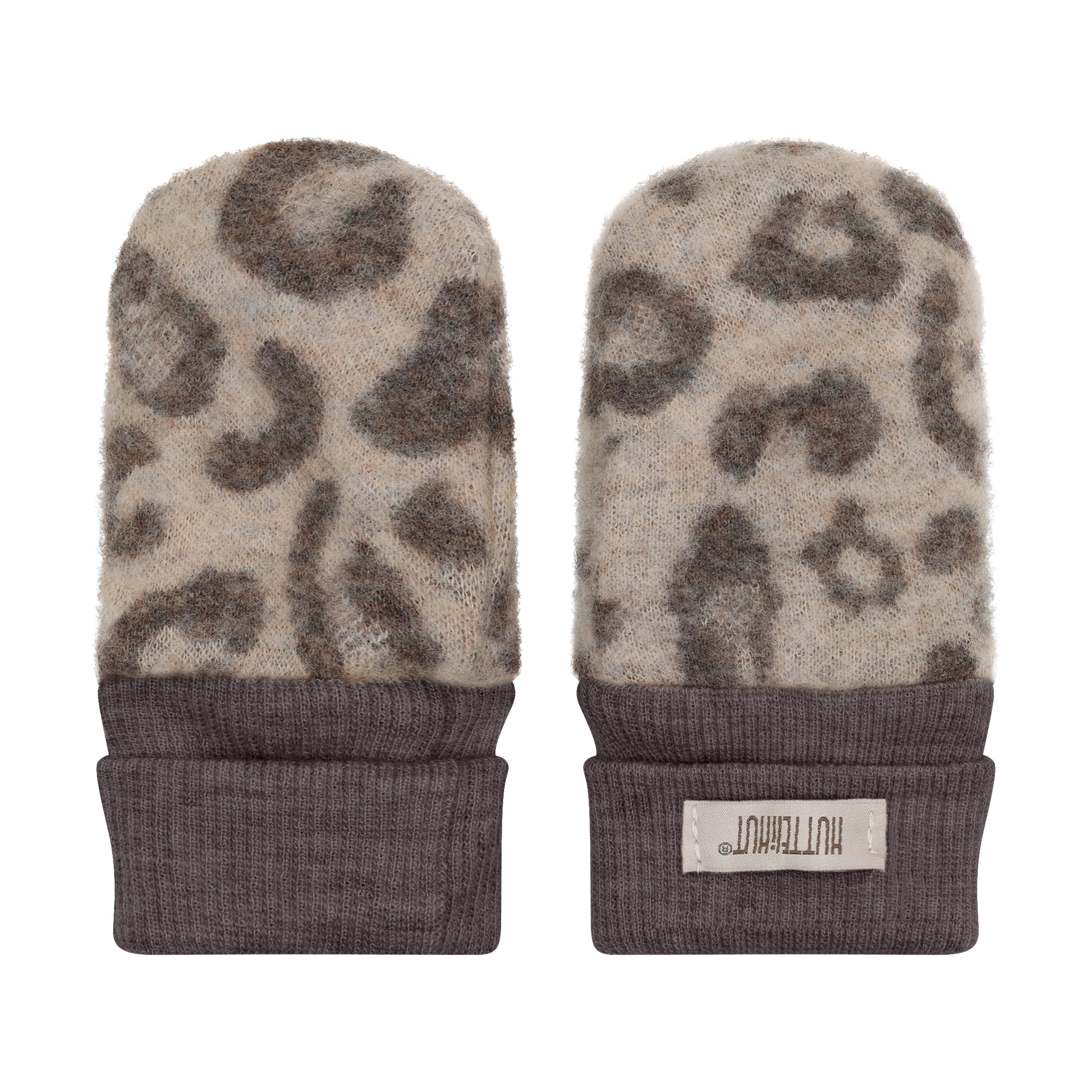 Ullvotter Ullfleece 2-Lags – Varm, 100% Merino | Mittens Wool Fleece Jacquard, Camel Melange - Leo