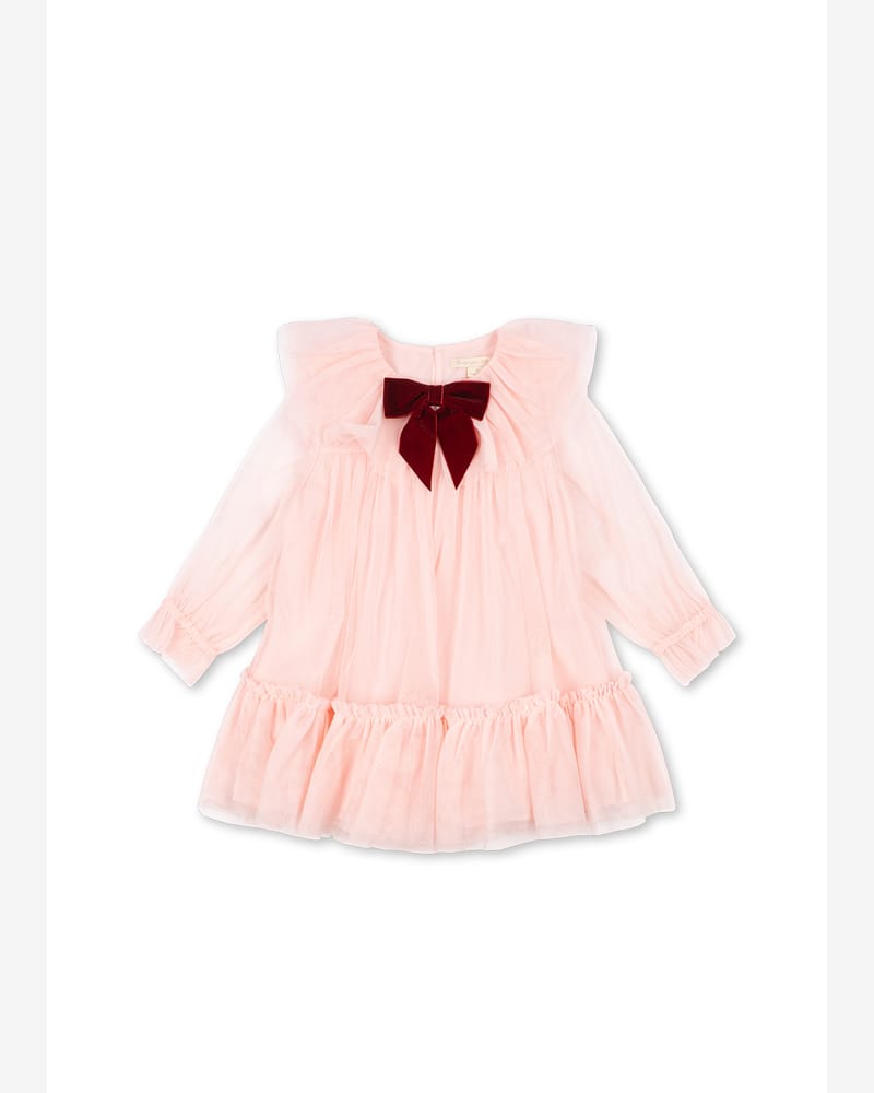 Kjole Barn m/ Stor Sløyfe - Løs og Luftig | Bow Dress