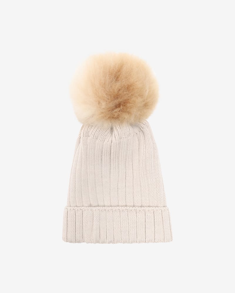 Lue med Alpakkadusk - 100% Merinoull | Hat Knit Alpaca Pompom