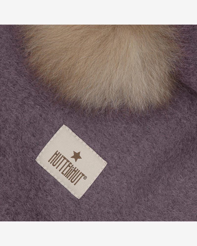 Balaclava Ull 2-Lags - Børstet Ullfleece | Alpaca Pompoms