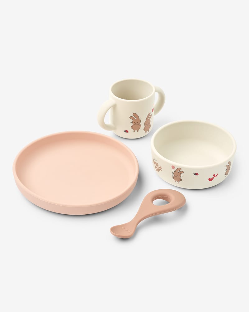 Spisesett i Silikon - 4pk | Vivi