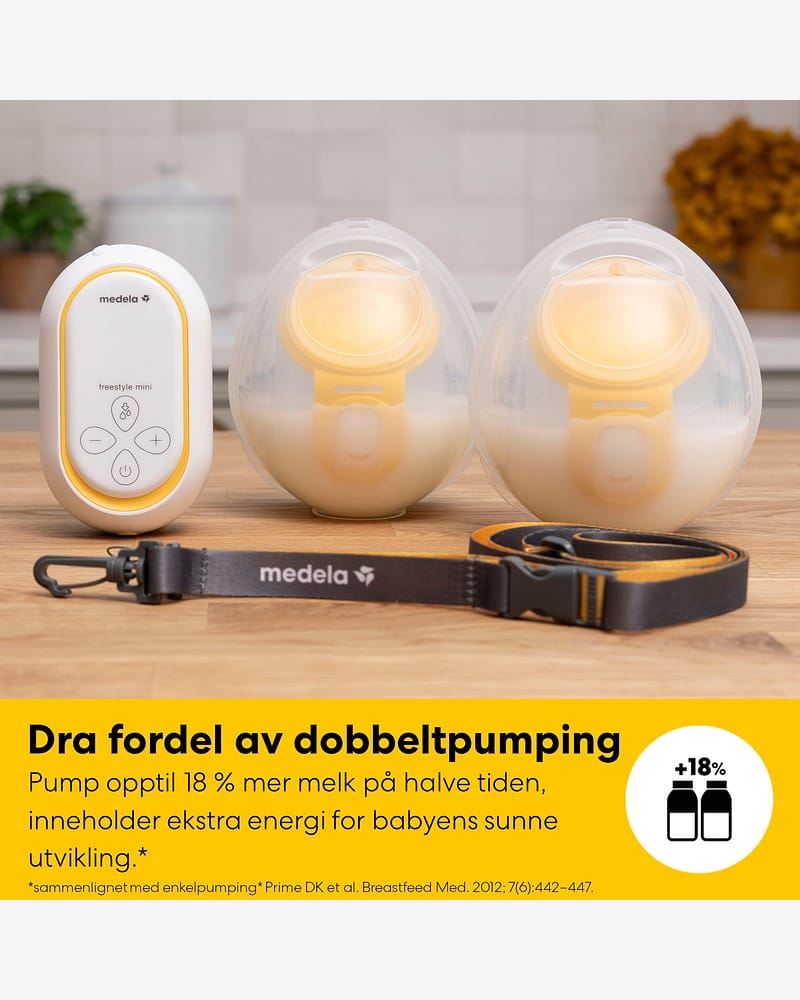 Brystpumpe Freestyle™ Mini Handsfree | Dobbel Elektrisk i-Bh-Pumpe