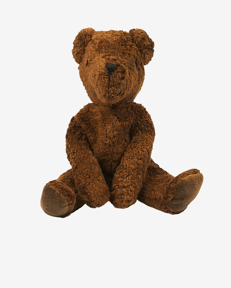 Kosebamse Bjørn, Medium - 100% Naturlig, Økologisk Bomull og Ull | Floppy animal Bear