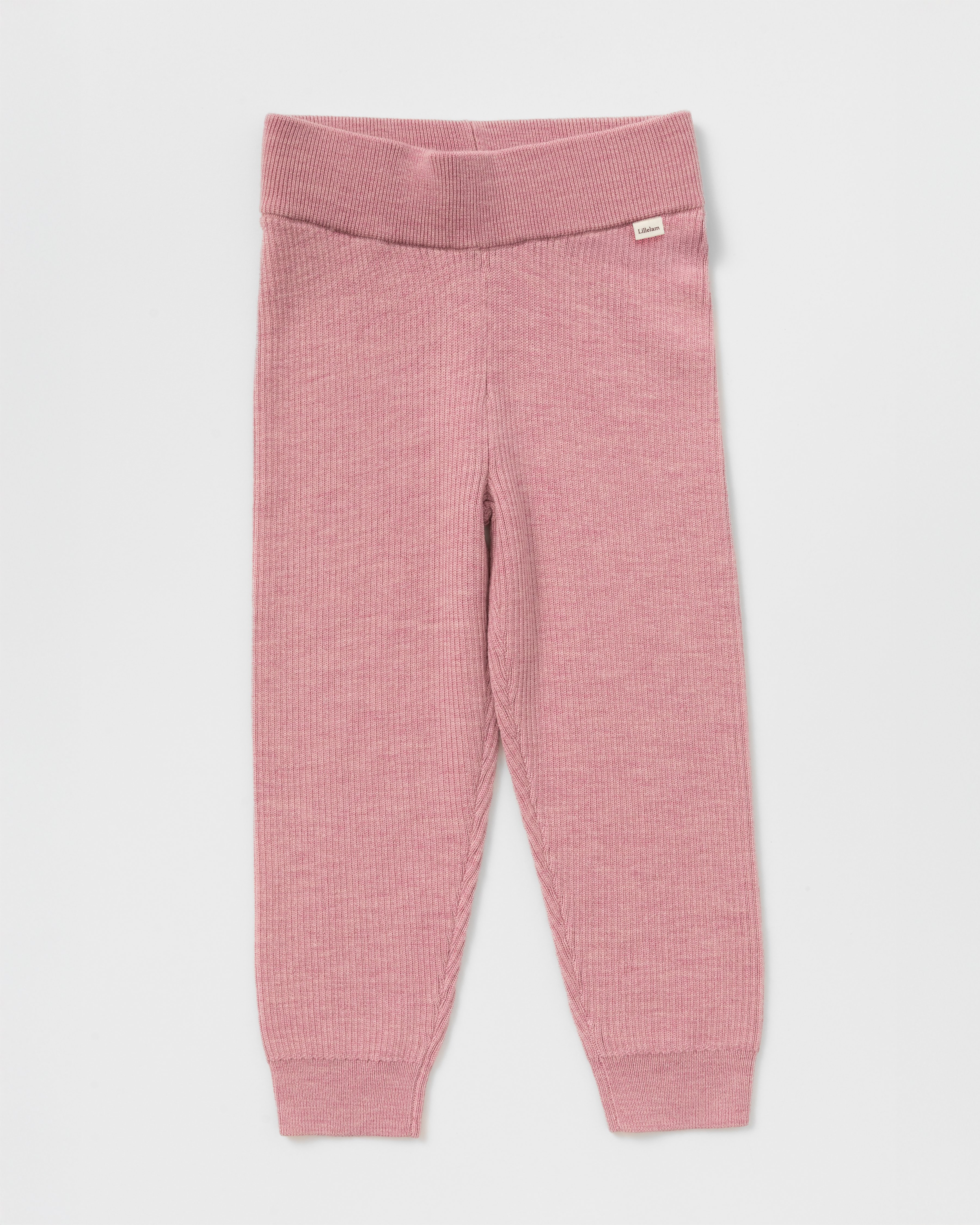 Ullbukse Ribb – 100% Merino | Bukse Rib Light, Lyng - rosa