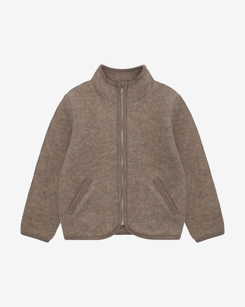 Ulljakke i ullfleece - Varm, 100% Merino | Jacket Wool Fleece