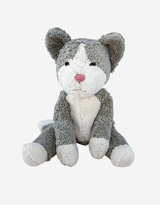 Kosebamse Katt, Medium - 100% Naturlig, Økologisk Bomull og Ull | Floppy animal Cat