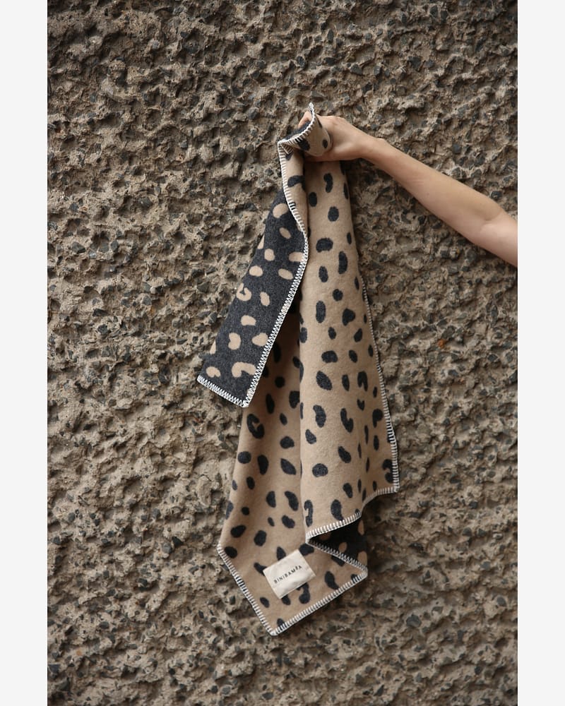 Babyteppe Ull, Tykt - 100% Merino, Ubehandlet | Leopard Biniblanket