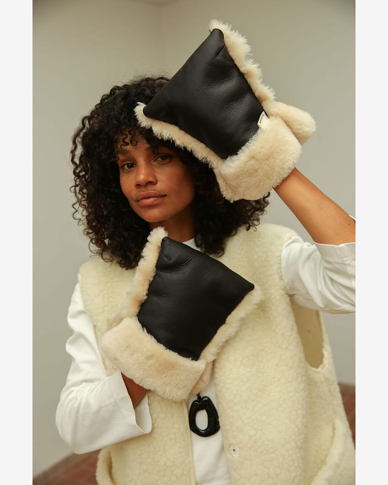 Håndmuffe Vogn - Lammeskin Merino | Buggy Mittens