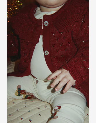 Ullcardigan m/ Glitter - Øko Bomull | Holiday Cardigan
