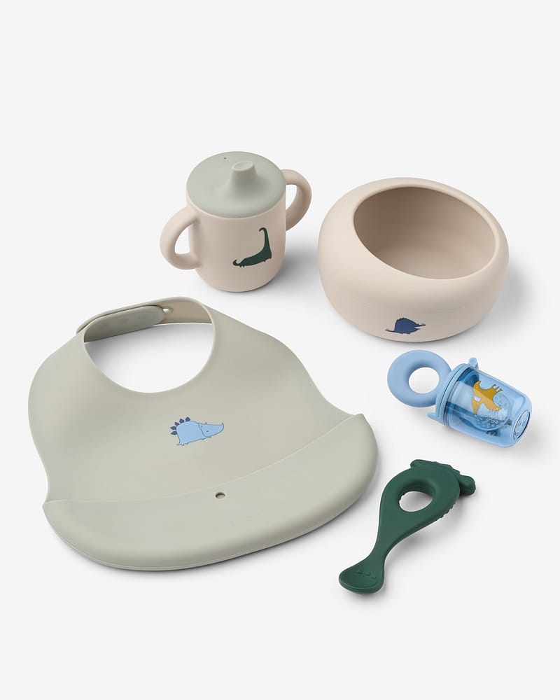 Spisesett Baby 5pk - Barneservise Gavepakke Mileah