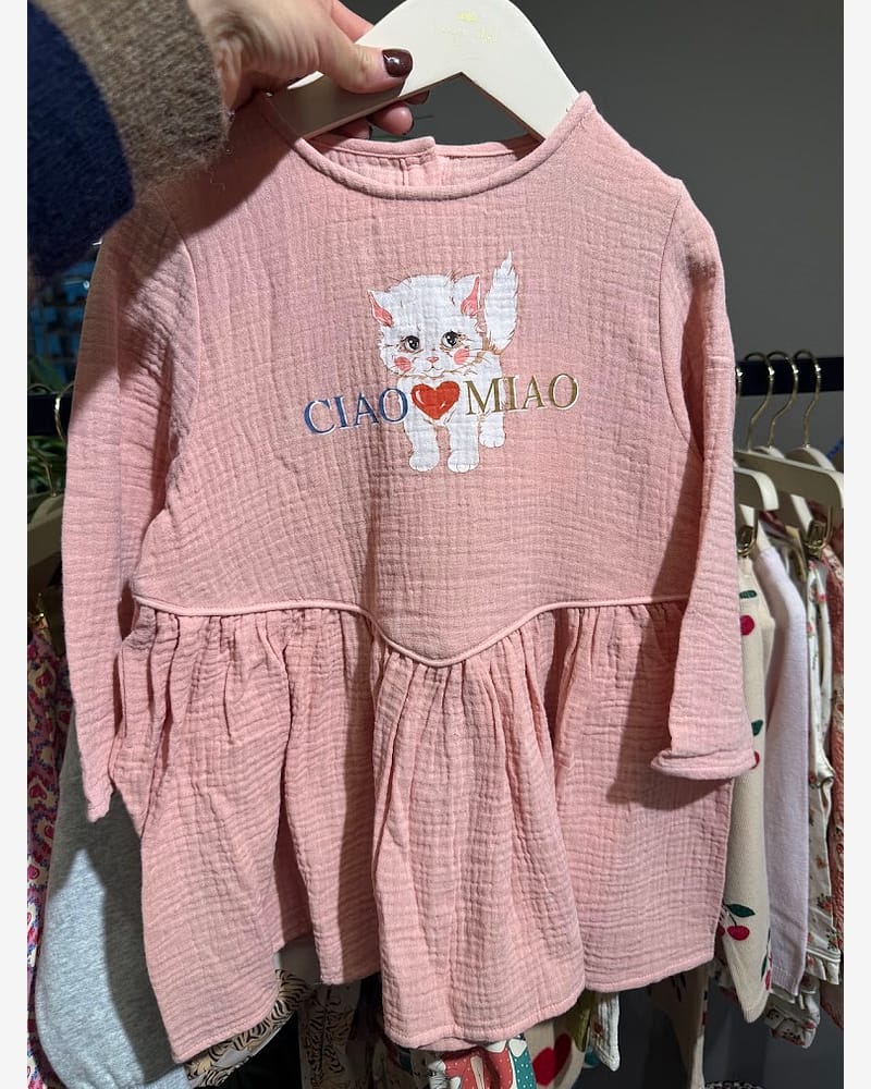 Kjole Barn - Løs og Luftig - 100% Øko Bomull | Coco Miao Dress GOTS