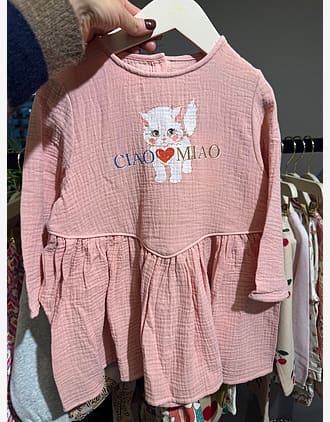 Kjole Barn - Løs og Luftig - 100% Øko Bomull | Coco Miao Dress GOTS