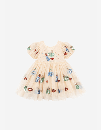 Tyllkjole m/ Glitter Paljetter | Yvonne Puff Dress