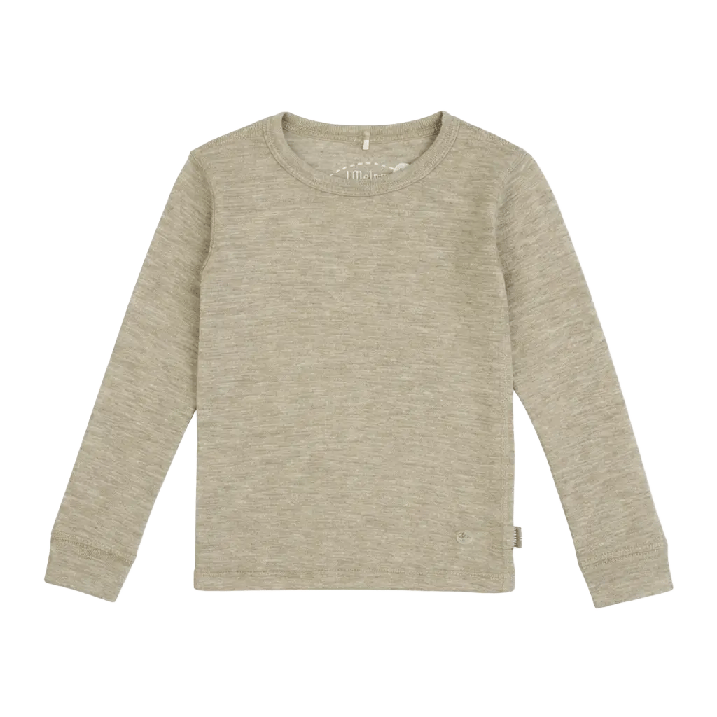 Ulltrøye – Tynn ullkvalitet – 100% Merino, Lys Mose