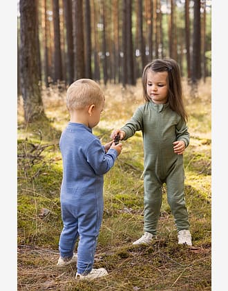 Ulldress i glatt ullfleece - Forsterkning på knærne | Sparkedress Active