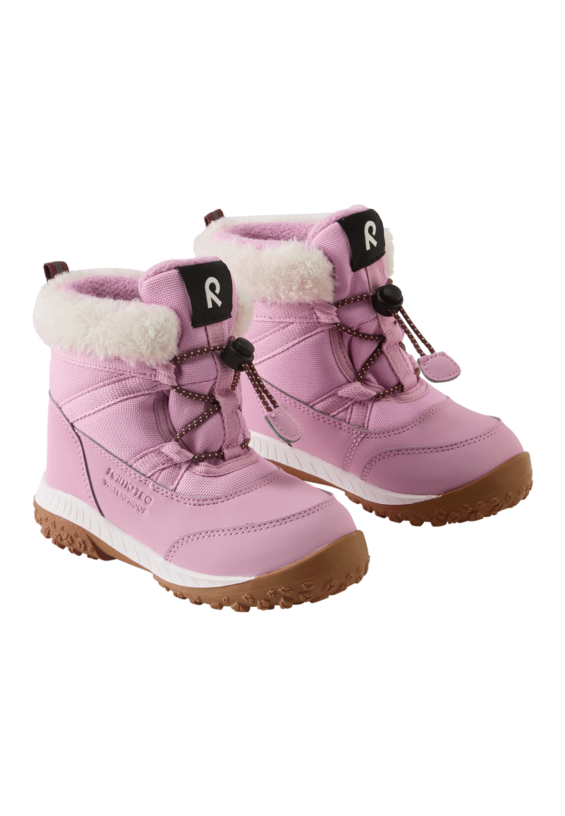 Vintersko Barn – Vanntett – Ekstra Varme, Isolering -20°C | Samooja, Rosa - grey pink
