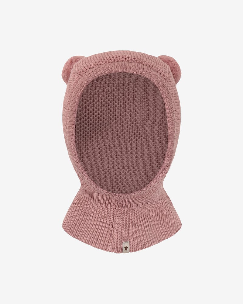 Balaclava Ull 2-Lags m/ Vindstopper | Windstopp Pompoms