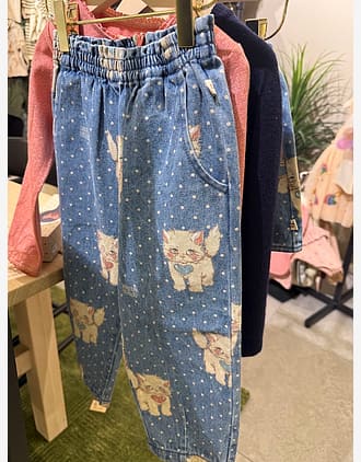 Olabukse Barn - Denim, 100% Øko Bomull | Magot Frill Pants GOTS