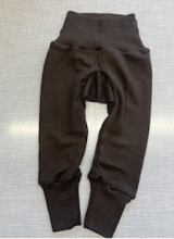 Ullbukse m/ dobbelt liv – 70% Merino, 30% Silke – Ubehandlet Ull, Brun