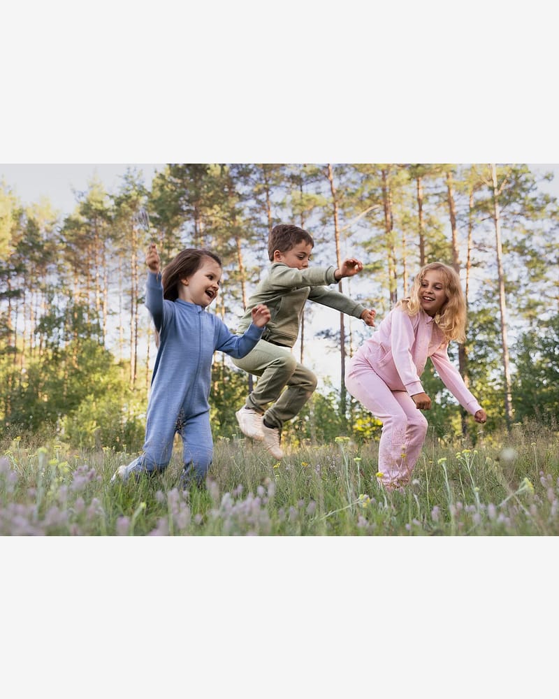 Ulljakke Barn - Varm Ullfleece, 100% Merinoull | Jakke Active