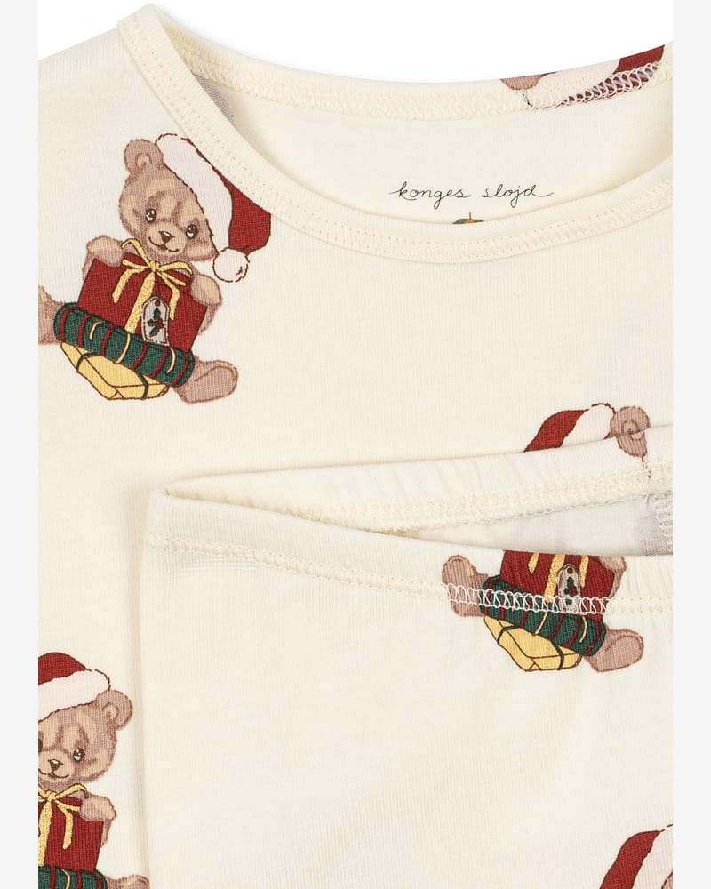 Pysjamas Barn - Bukse & Genser - Øko Bomull | Julepysj Basic Blouse/Pants Set Gots
