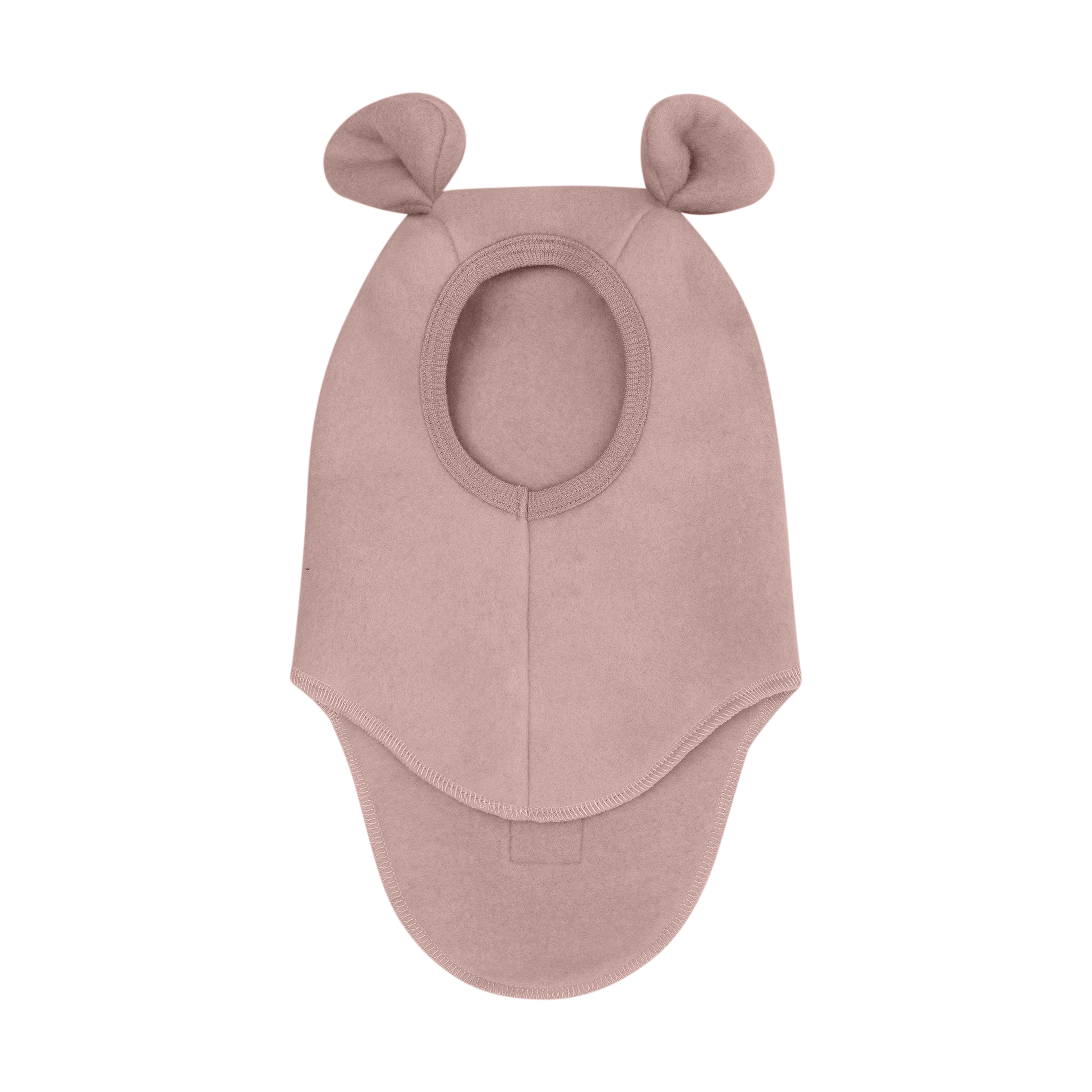 Balaclava i Ullfleece – Varm, 100% Merino | Balaclava Ears Wool Fleece, Rosa - Mahogany Rose