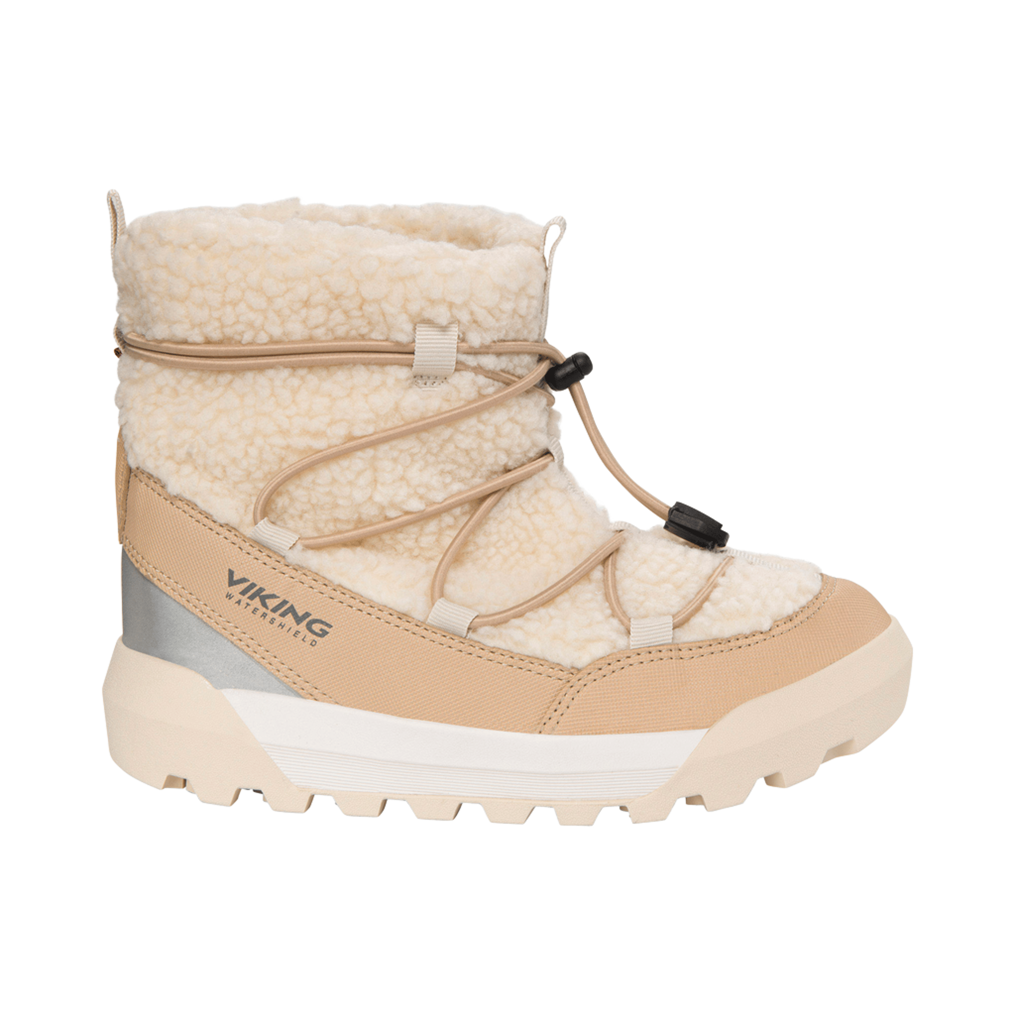 Viking Vintersko Barn – Vanntett, Vinterstøvler | Expower Flake Warm WP SL, Lysbeige - Linen