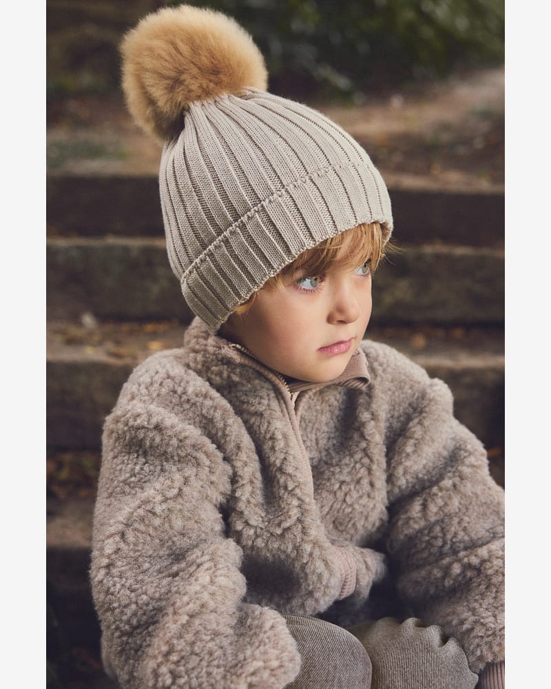 Lue med Alpakkadusk - 100% Merinoull | Hat Knit Alpaca Pompom