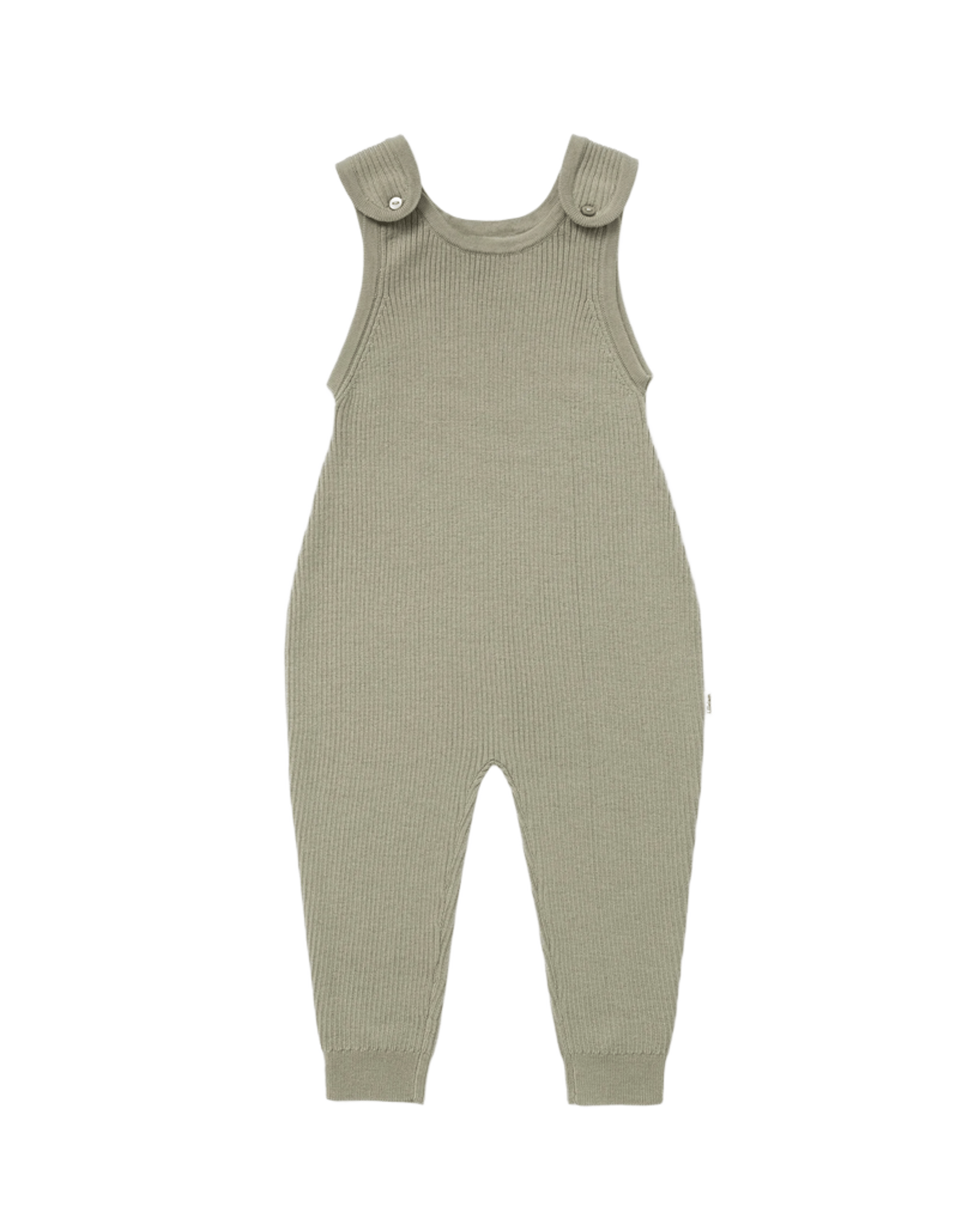 Sparkebukse Baby – 100% Merino | Overall Rib Light, Grønn - Rosmarin