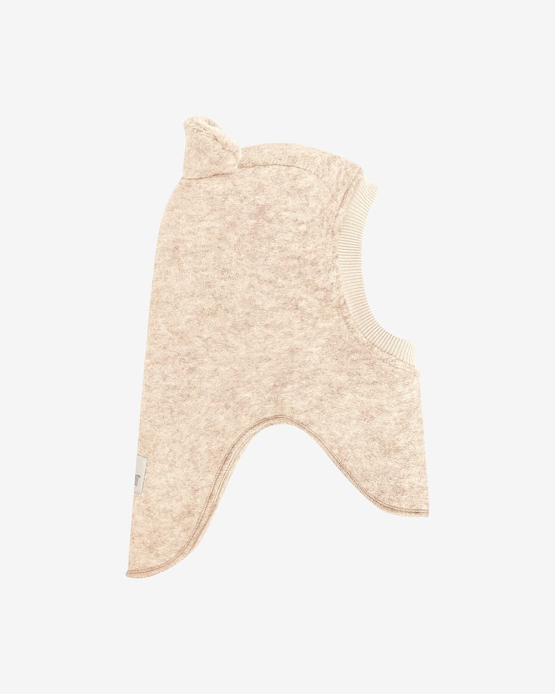 Balaclava Ull 2-lags - Bamseører, Børstet Ullfleece | Ears Wool