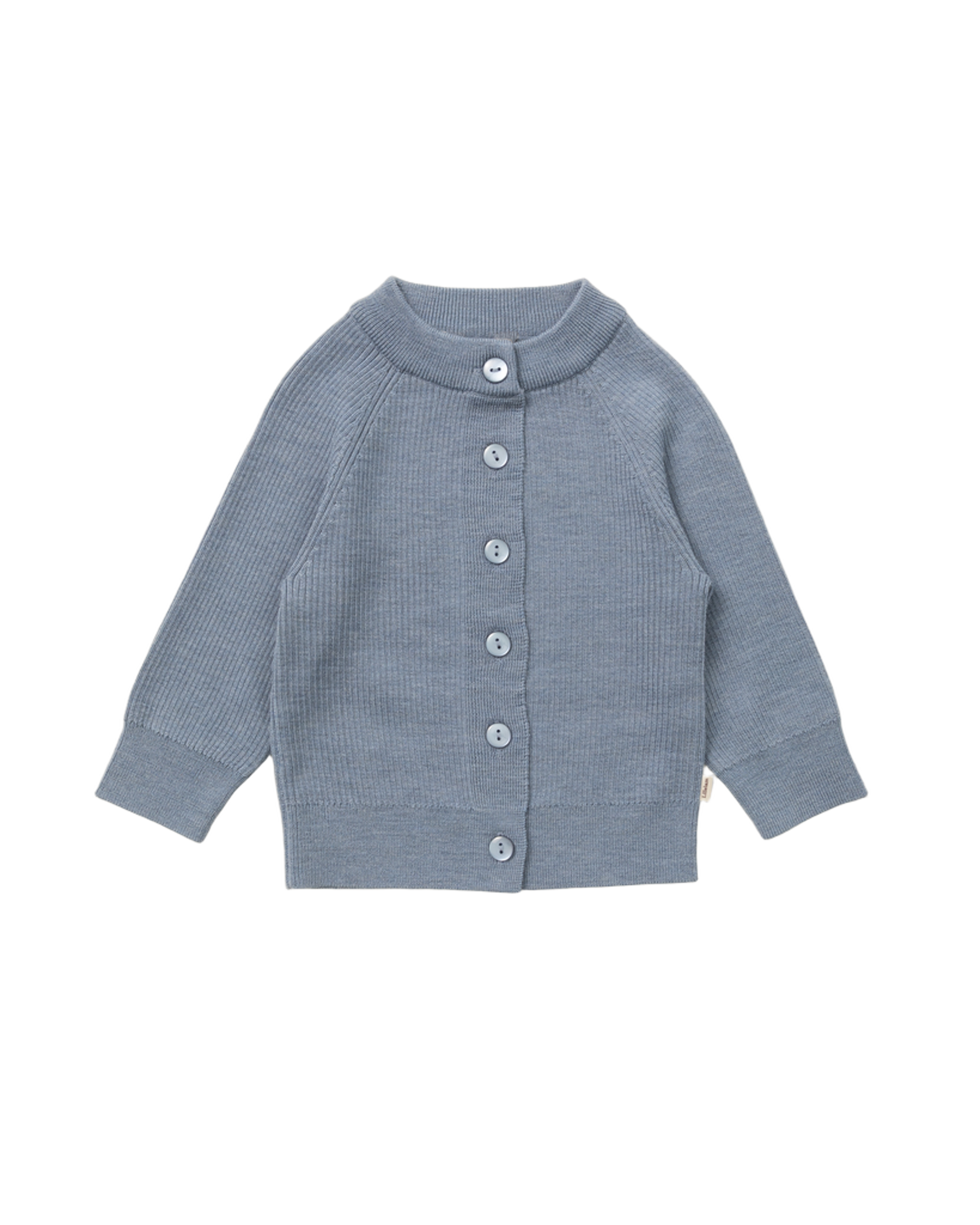 Ullcardigan Ribb – 100% Merinoull | Cardigan Rib Light, Himmelblå