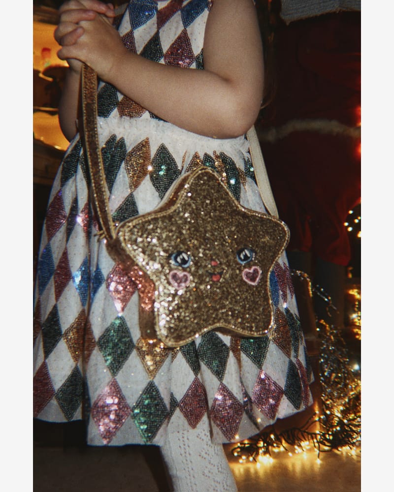Tyllkjole m/ Glitter Paljetter | Yvonne Harlekin Dress