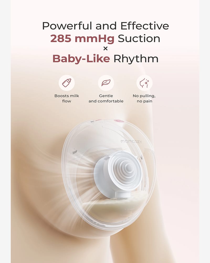 Momcozy M5 Smart handsfree brystpumpe - Enkel, elektrisk