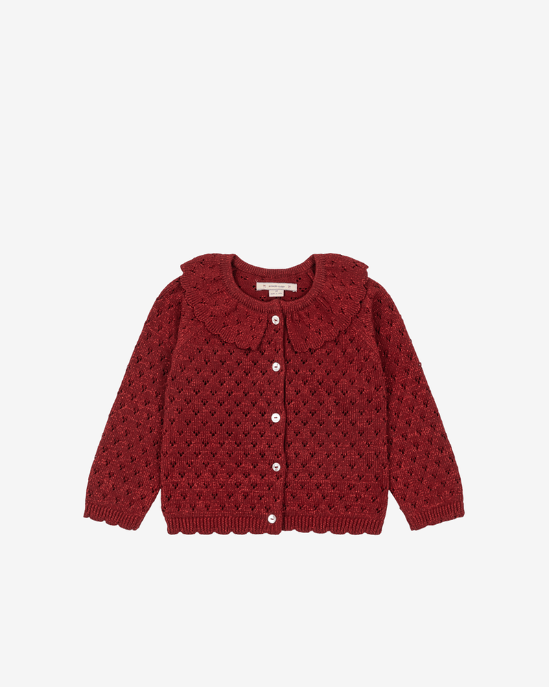 Ullcardigan m/ Glitter - Øko Bomull | Holiday Cardigan