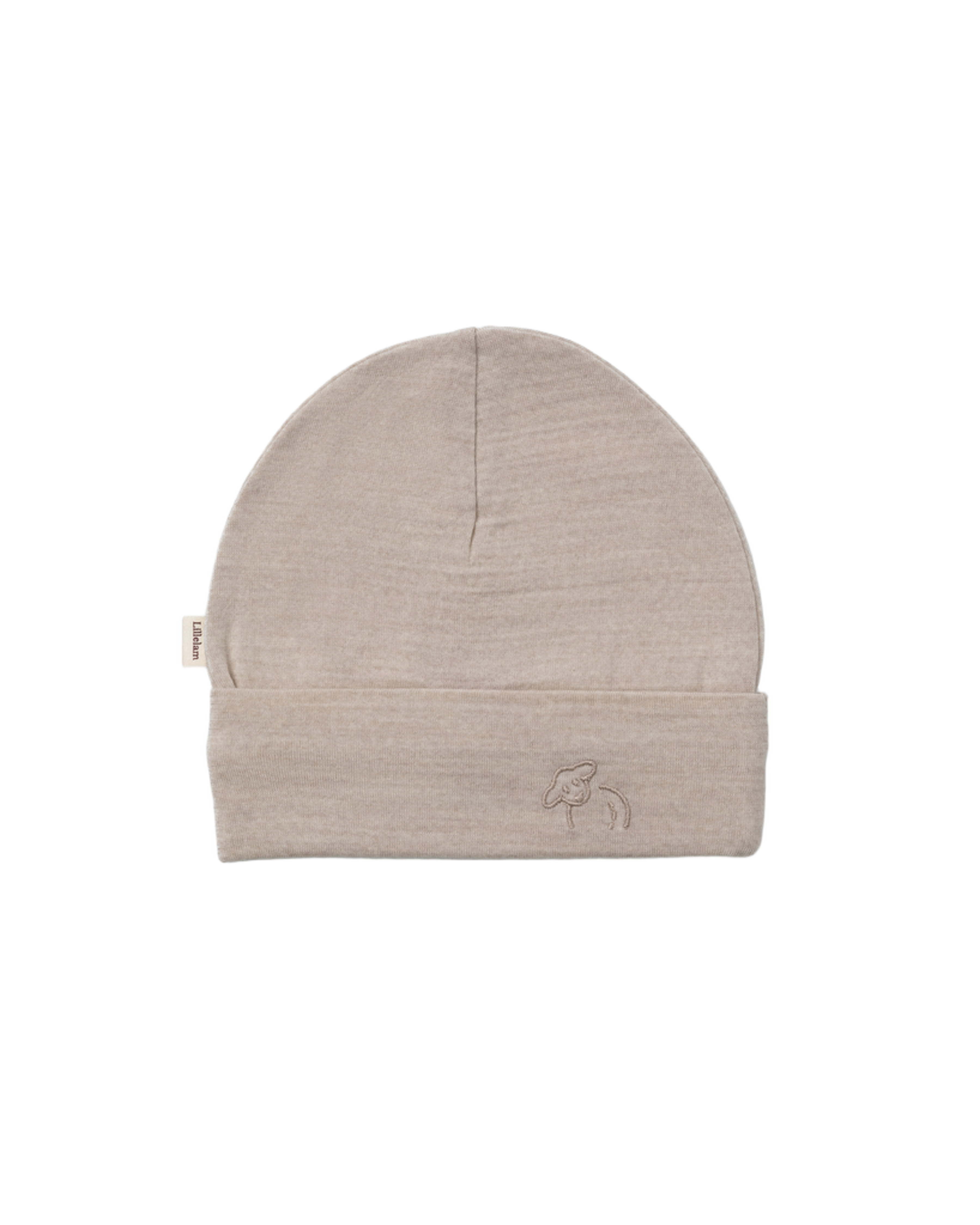 Nyfødtlue Ull – Tynn Ullkvalitet – 100% Merino | Baby hat Luna, Lys Beige