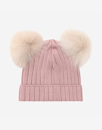 Lue med to Alpakkadusker - 100% Merinoull | Hat Knit Alpaca Pompoms
