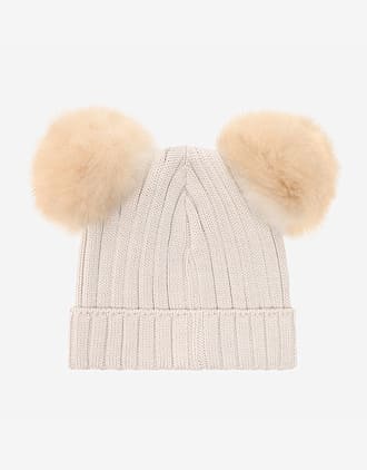 Lue med to Alpakkadusker - 100% Merinoull | Hat Knit Alpaca Pompoms