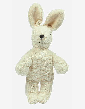 Kosebamse Kanin, Liten - 100% Naturlig, Økologisk Bomull og Ull | Baby Rabbit