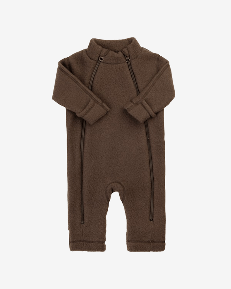 Ulldress m/ Glidelås - Varm ullfleece - 100% Merino - Heavy Basic