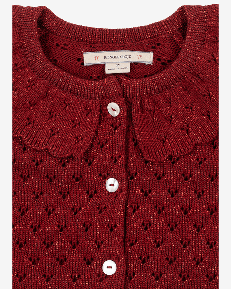 Ullcardigan m/ Glitter - Øko Bomull | Holiday Cardigan