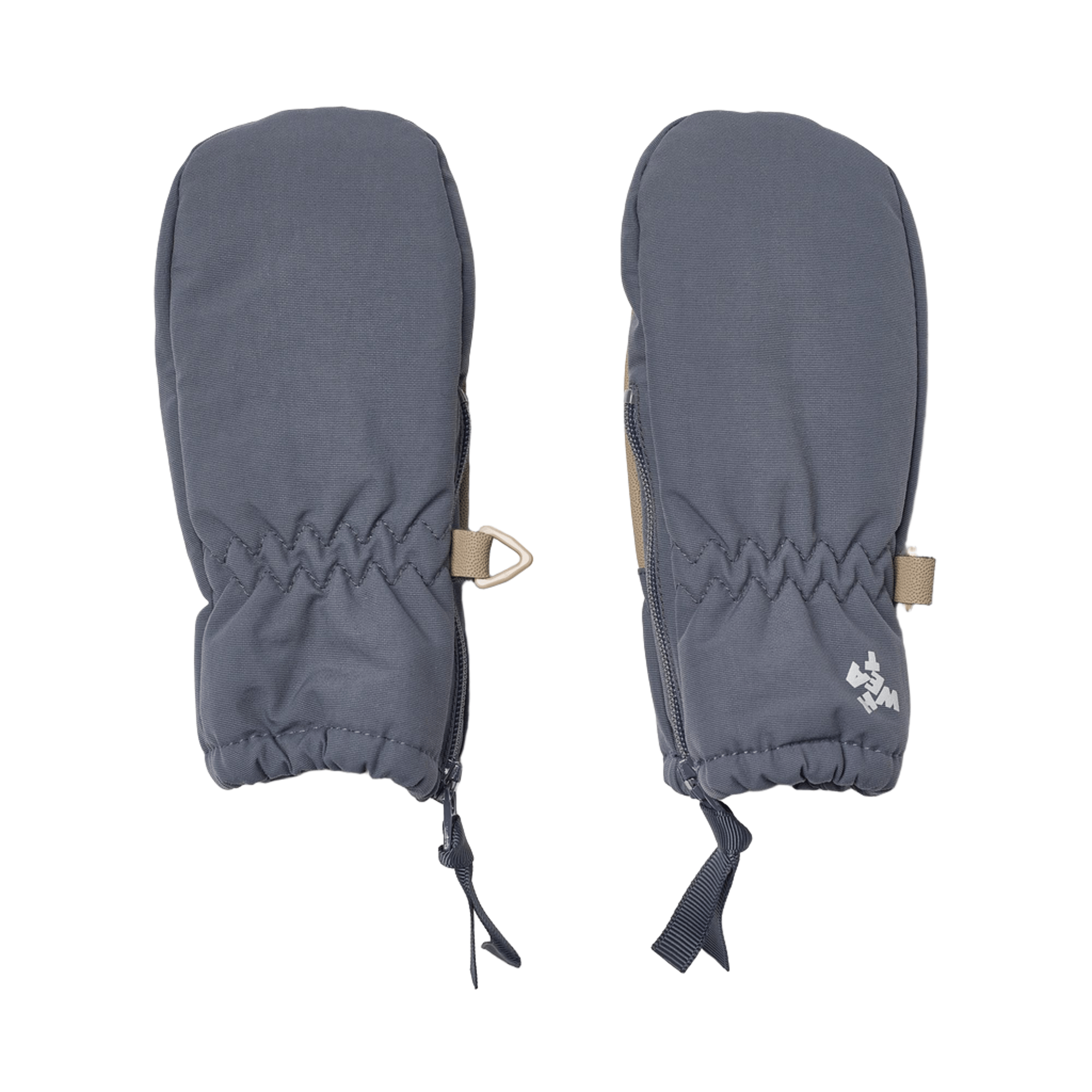 Vintervotter Baby – Vanntett 10.000mm | Technical Mittens Zipper, Mørkeblå - Greyblue